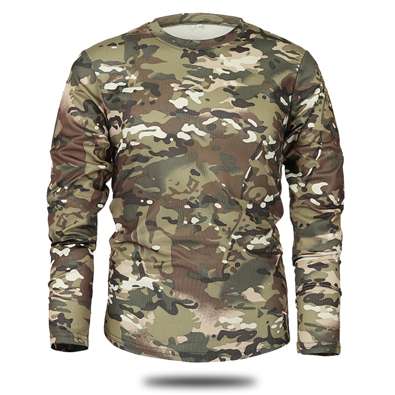 Men's Long Sleeve Camouflage Top